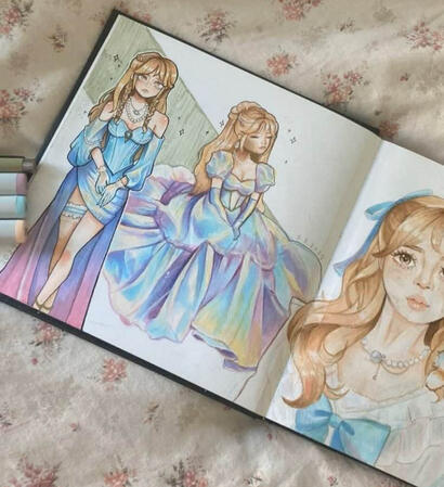 OC, 2024, mixed media on cardstock, 20x40cm